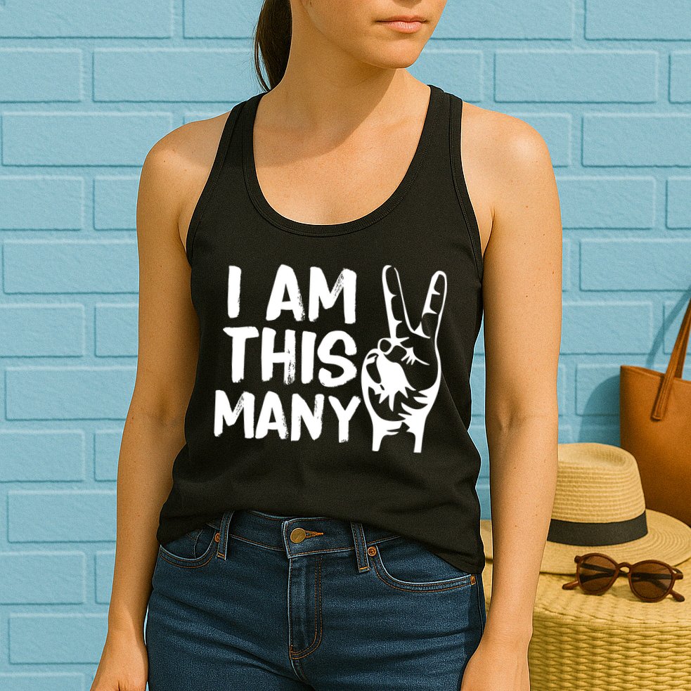 I AM This Many 2 Years Old Womens Tank Top