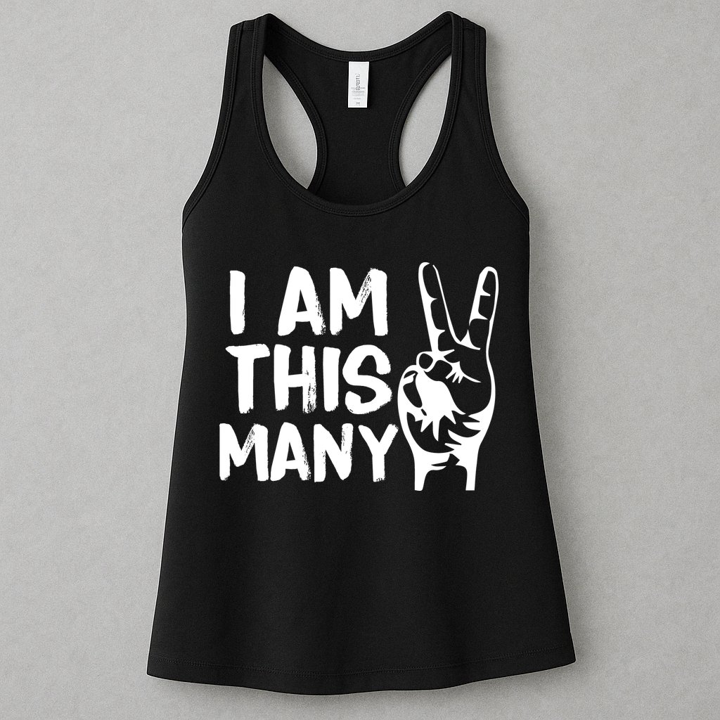 I AM This Many 2 Years Old Womens Tank Top