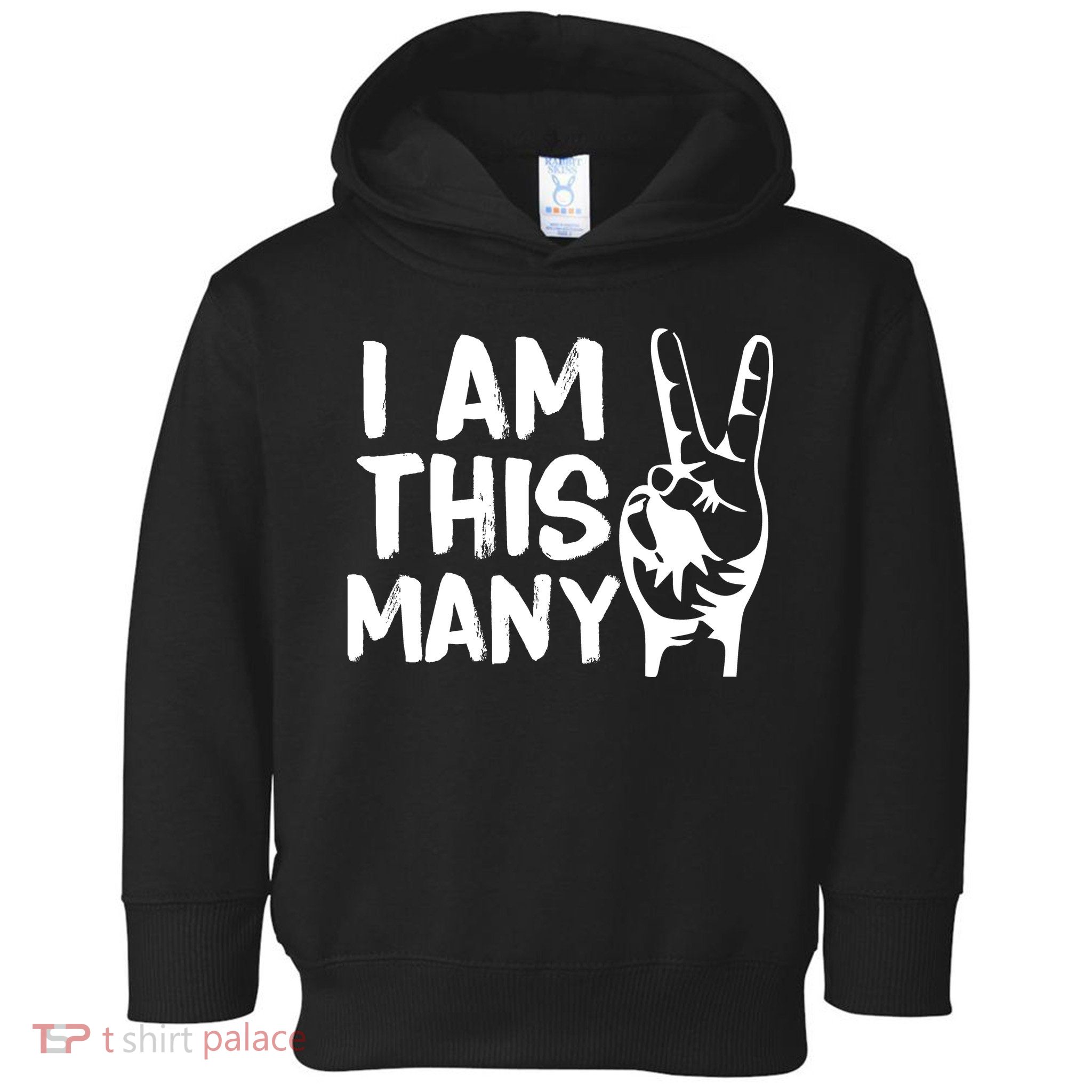 I AM This Many 2 Years Old Toddler Hoodie