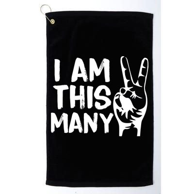 I AM This Many 2 Years Old Golf Towel