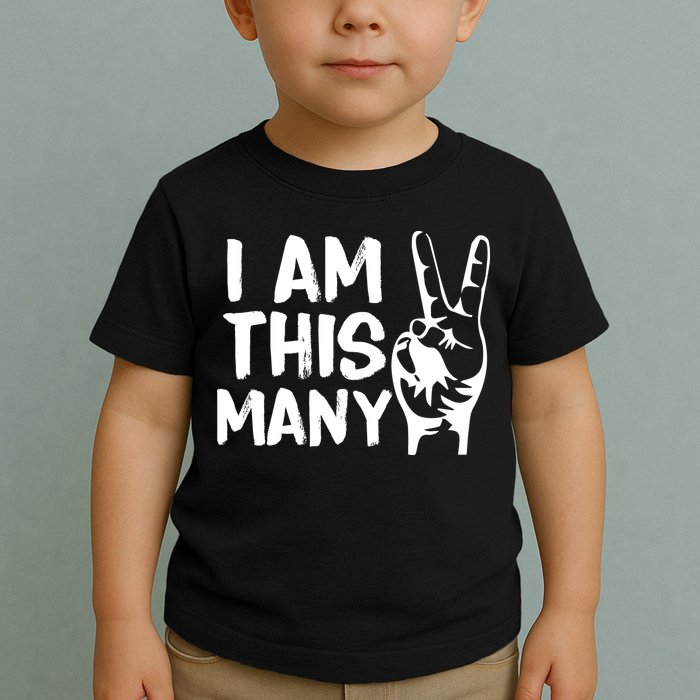 I AM This Many 2 Years Old Toddler T-Shirt