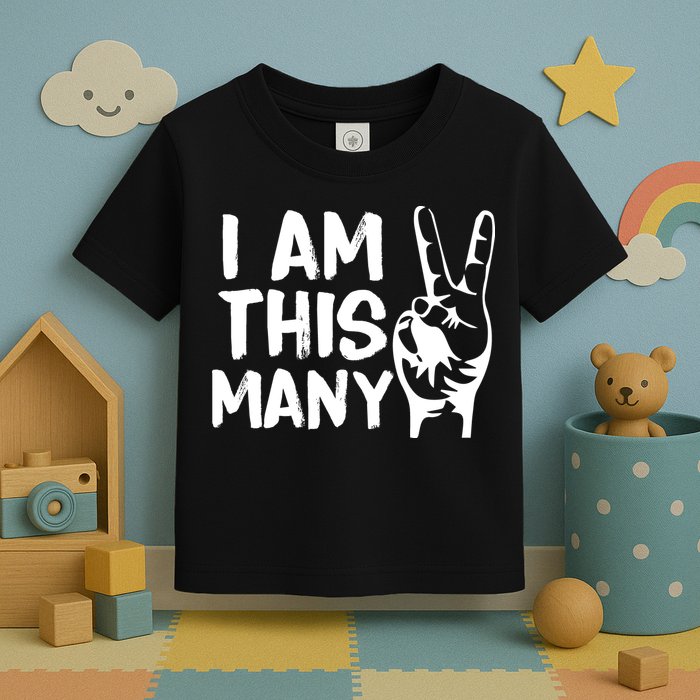 I AM This Many 2 Years Old Toddler T-Shirt