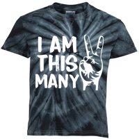 I AM This Many 2 Years Old Kids Tie-Dye T-Shirt