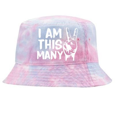 I AM This Many 2 Years Old Tie-Dyed Bucket Hat