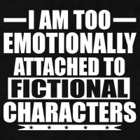 I Am Too Emotionally Attached to Fictional Characters Ladies PosiCharge Tri-Blend Wicking Tank
