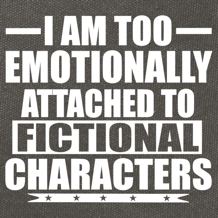 I Am Too Emotionally Attached to Fictional Characters Cotton Canvas Backpack