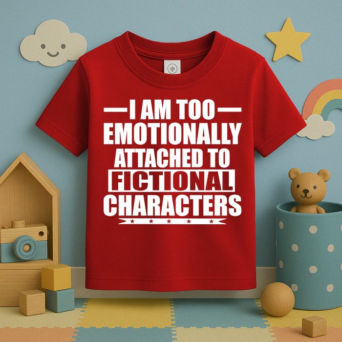 I Am Too Emotionally Attached to Fictional Characters Toddler T-Shirt