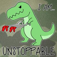 I Am Unstoppable Dinosaur Legacy Tie Dye Trucker Hat