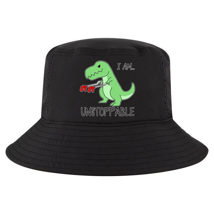 I Am Unstoppable Dinosaur Cool Comfort Performance Bucket Hat
