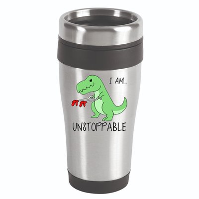 I Am Unstoppable Dinosaur 16oz Travel Tumbler