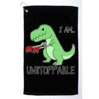 I Am Unstoppable Dinosaur Golf Towel
