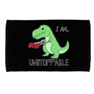 I Am Unstoppable Dinosaur Microfiber Hand Towel