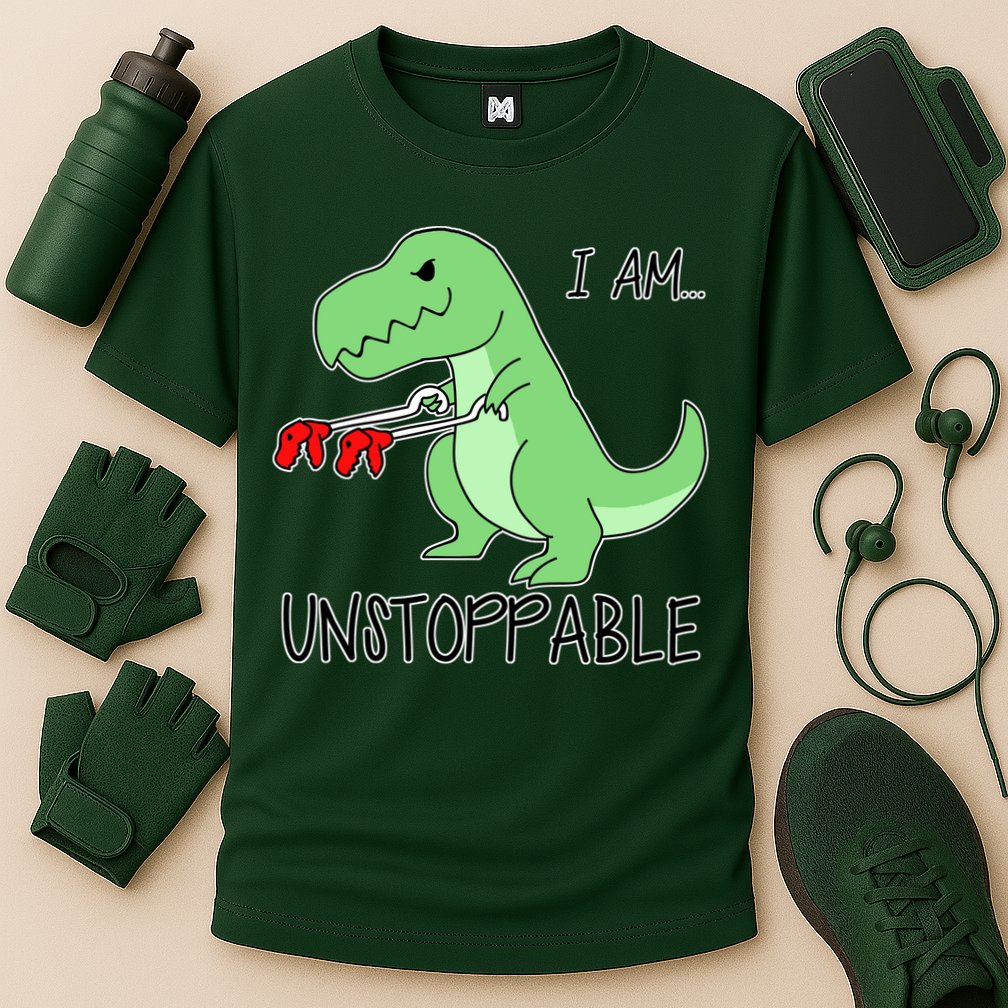 I Am Unstoppable Dinosaur Performance Shirt
