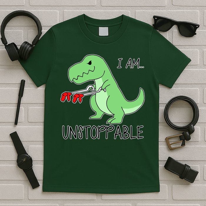 I Am Unstoppable Dinosaur T-Shirt