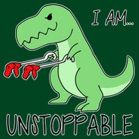 I Am Unstoppable Dinosaur T-Shirt