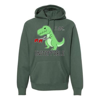 I Am Unstoppable Dinosaur Premium Hoodie