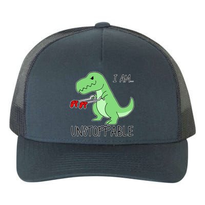 I Am Unstoppable Dinosaur Yupoong Adult 5-Panel Trucker Hat