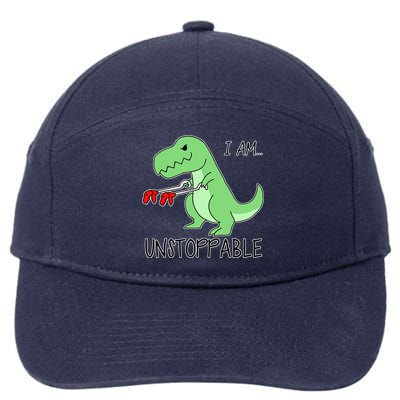 I Am Unstoppable Dinosaur 7-Panel Snapback Hat