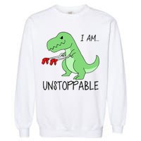 I Am Unstoppable Dinosaur Garment-Dyed Sweatshirt