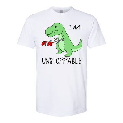 I Am Unstoppable Dinosaur Softstyle® CVC T-Shirt