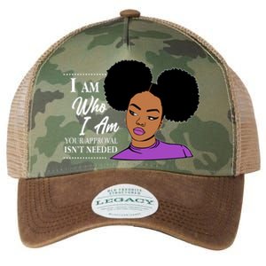 I Am Who I Am Your Approval Isn't Needed Legacy Tie Dye Trucker Hat