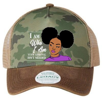 I Am Who I Am Your Approval Isn't Needed Legacy Tie Dye Trucker Hat