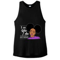I Am Who I Am Your Approval Isn't Needed Ladies PosiCharge Tri-Blend Wicking Tank