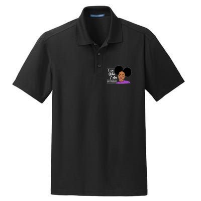 I Am Who I Am Your Approval Isn't Needed Dry Zone Grid Polo