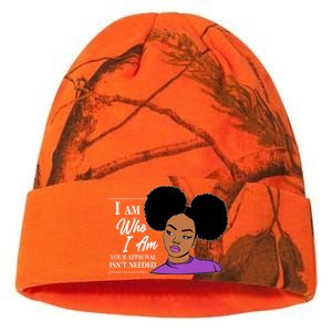 I Am Who I Am Your Approval Isn't Needed Kati Licensed 12" Camo Beanie