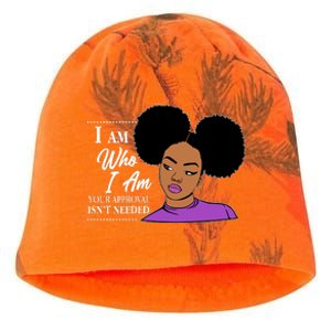 I Am Who I Am Your Approval Isn't Needed Kati - Camo Knit Beanie