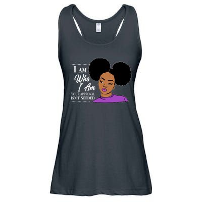 I Am Who I Am Your Approval Isn't Needed Ladies Essential Flowy Tank