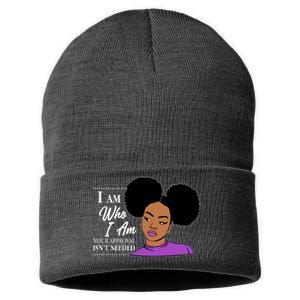 I Am Who I Am Your Approval Isn't Needed Sustainable Knit Beanie