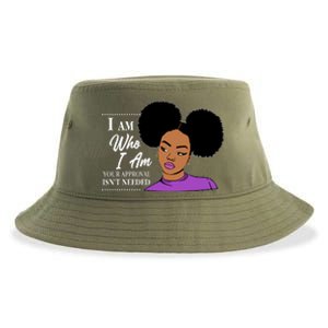 I Am Who I Am Your Approval Isn't Needed Sustainable Bucket Hat