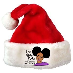 I Am Who I Am Your Approval Isn't Needed Premium Christmas Santa Hat