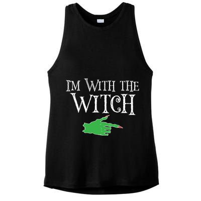 I Am With The Witch  Ladies PosiCharge Tri-Blend Wicking Tank