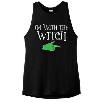 I Am With The Witch  Ladies PosiCharge Tri-Blend Wicking Tank