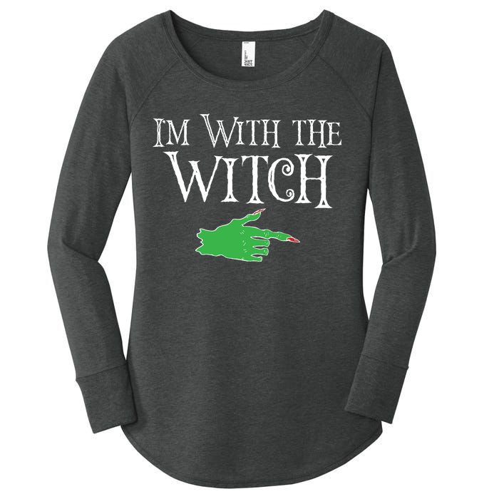 I Am With The Witch  Women's Perfect Tri Tunic Long Sleeve Shirt