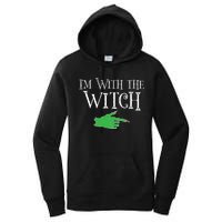 I Am With The Witch  Women's Pullover Hoodie