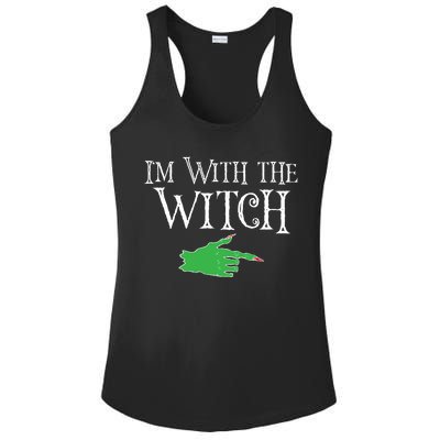 I Am With The Witch  Ladies PosiCharge Competitor Racerback Tank