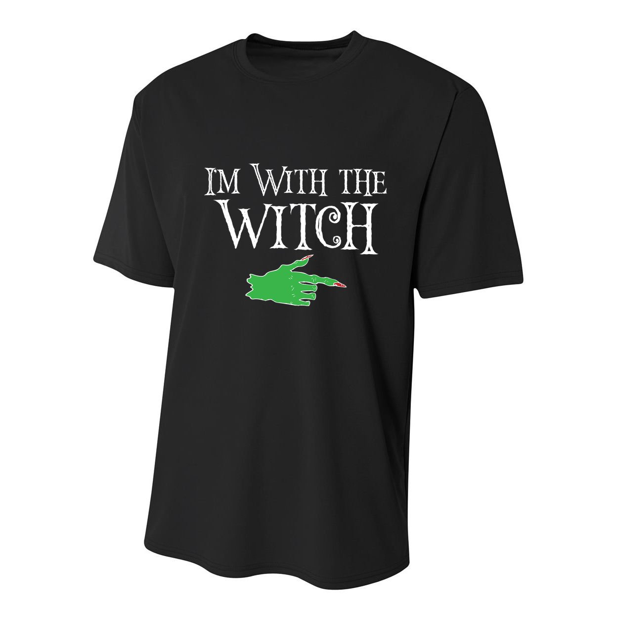 I Am With The Witch  Youth Performance Sprint T-Shirt