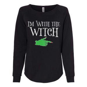 I Am With The Witch  Womens California Wash Sweatshirt