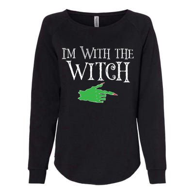 I Am With The Witch  Womens California Wash Sweatshirt