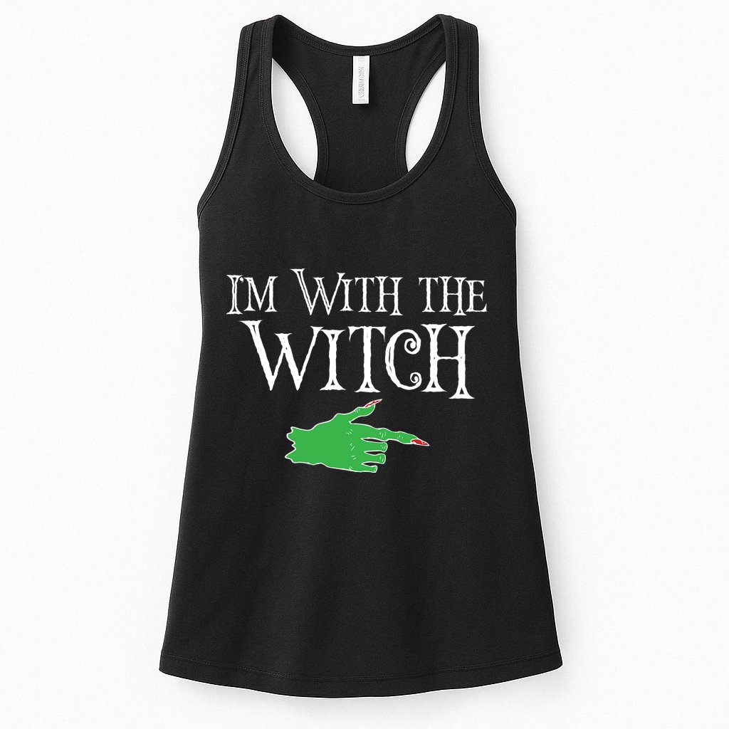 I Am With The Witch  Womens Tank Top