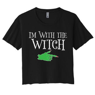 I Am With The Witch  Women's Crop Top Tee