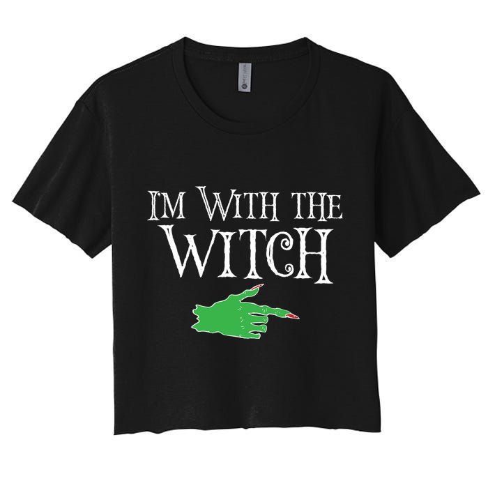 I Am With The Witch  Women's Crop Top Tee