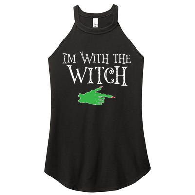 I Am With The Witch  Women's Perfect Tri Rocker Tank