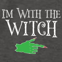 I Am With The Witch  Vector Backpack