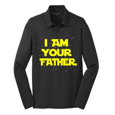 I Am Your Father Silk Touch Performance Long Sleeve Polo