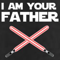 I Am Your Father Dad Lightsaber Adult Drive Performance Visor