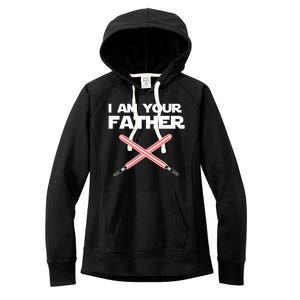 I Am Your Father Dad Lightsaber Women's Fleece Hoodie